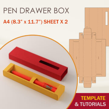 Drawer Pen Box Template