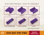 Large Wax Crayon Box Template