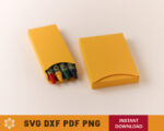 Large Wax Crayon Box Template