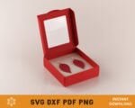 Earring/Jewelry Box with Window Template